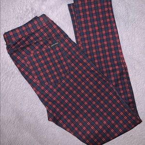 Sanctuary x Anthropologie Plaid Stretch Pull-On Pants